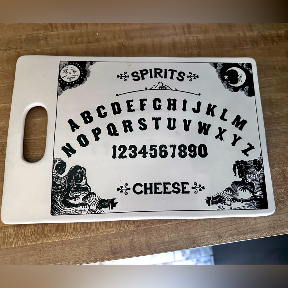 Halloween Ouija Ceramic Cheese Board
